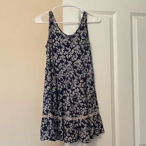 Blue Floral Skater Dress